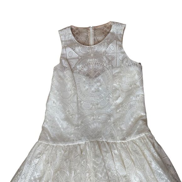 Marchesa Notte Sleeveless Lace Drop Waist Dress Size 4 NWT - Picture 13 of 15